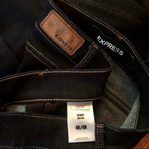 Express Skinny Mid Rise Jeans - Picture 3 of 3